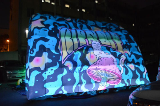 Outdoor Playground Colorful Led Inflatable Tunnel Entrance Tent for Event Promotion