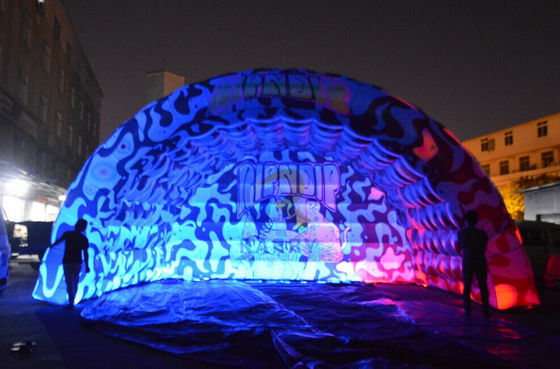 Outdoor Playground Colorful Led Inflatable Tunnel Entrance Tent for Event Promotion