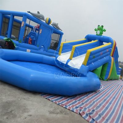 Design Durable Inflatable Water Slide and Pool for Children's Entertainment