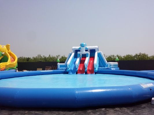 Design Durable Inflatable Water Slide and Pool for Children's Entertainment