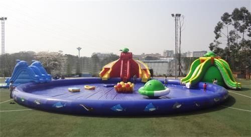 Design Durable Inflatable Water Slide and Pool for Children's Entertainment