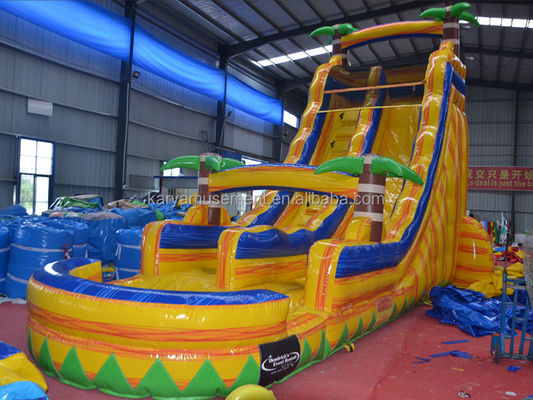 Customized Color Certificate CE/EN71/EN14960 Inflatable Water Jumping Slide with Pool