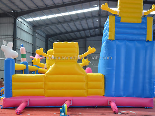 Kids Inflatable Trampoline with CE/EN71/EN14960 Certification and Sponge Bob Castle