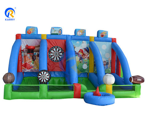 Interactive Shooting Sport Games Arena PVC Outdoor Inflatable Carnival 4 in 1 Balls Games