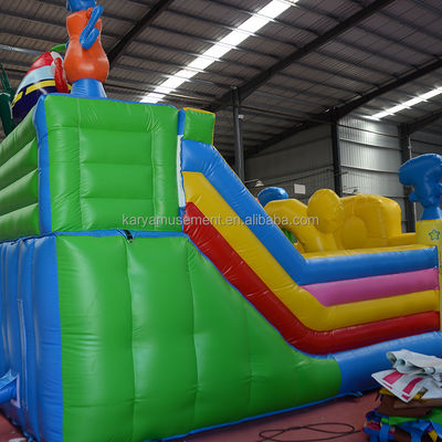 Customized Color Inflatable SpongeBob Park Theme Bouncy Castle for Adult Fun City Party