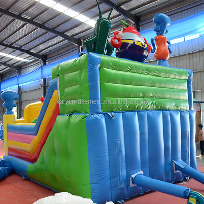 Customized Color Inflatable SpongeBob Park Theme Bouncy Castle for Adult Fun City Party