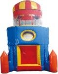 Inflatable Rocket Airborne Adventure Parachute Ride Game for Park and Business Rental