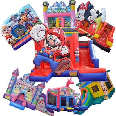 Unisex Water Fun 2024 Custom Inflatable Water Park with PORTABLE Slide and Castle