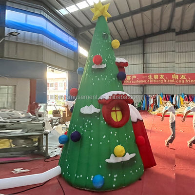 Party Events Customized Inflatable Christmas Tree Hole Model with CE/EN71/EN14960