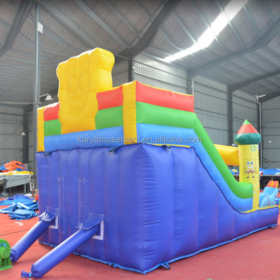 Commercial Inflatable Slip and Slide for Kids Pretty Good PVC Sponge-Bob SquarePants Slide