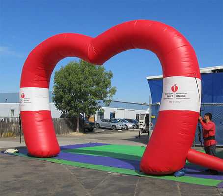 Customized Inflatable Heart-Shaped Arch for Event Decoration Stand Out from the Crowd