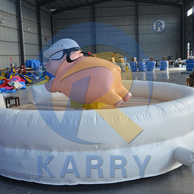 Inflatable Ride Mechanical Bull Rodeo with PORTABLE 3D Studio Virtual Experience