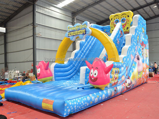 29ft Sponge-Bob Wide Slip n Slide for Kids N Adults Indoor PVC Commercial Inflatable