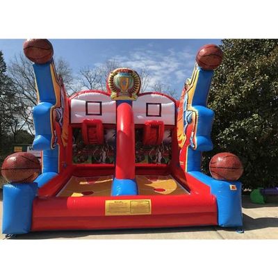 Interactive Carnival Sport Inflatable Shooting Stars Basketball Shootout Game with PVC