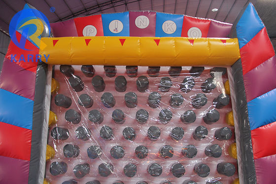 Custom Logo Printed Inflatable Plinko Carnival Game with Customized Sea PVC Material