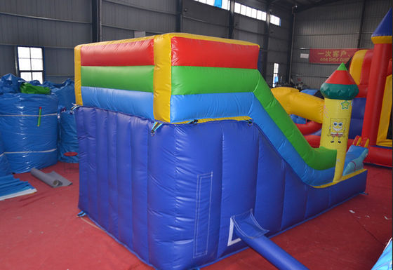 5-10 Passenger Custom Small Sponge-Bob Wet and Dry Slide with Digital Printing Design