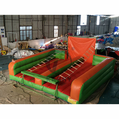 PVC Outdoor Park Carnival Climbing Game Inflatable Jacobs Ladder Climb Game For Adults