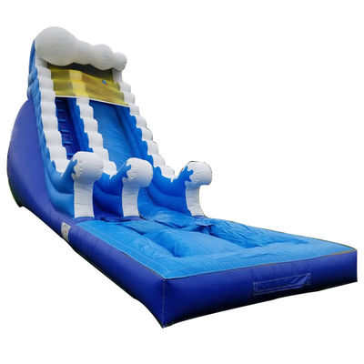 Spray Blue Water Slide Outdoor Games Large Jumping Slide for Outdoor Fun