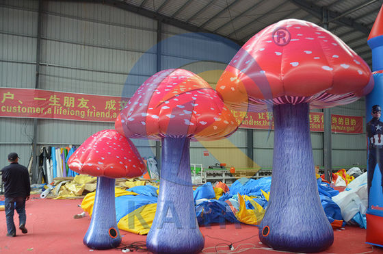 LED Light Fun Mushroom for Festivals and Ceremonies 5m or Customized Size PVC Material