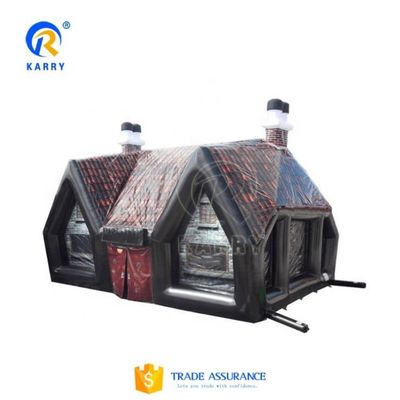 EN14960 Certified Cabin Inflatable Tent for Children Bouncy Castle Camouflage Tent