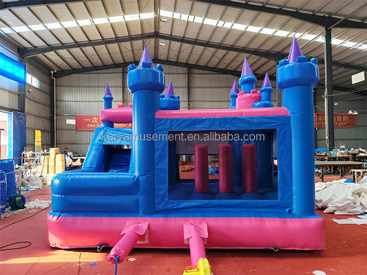 Indoor Play Large Inflatable Bounce House Games with Princess Frozen Theme and Slide