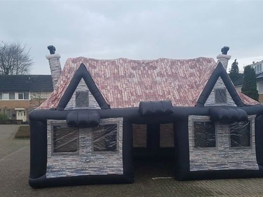 EN14960 Certified Cabin Inflatable Tent for Children Bouncy Castle Camouflage Tent
