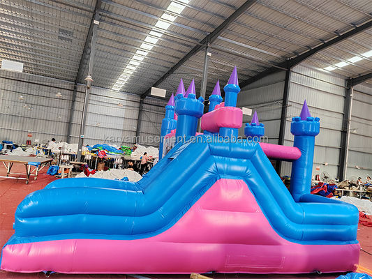 Indoor Play Large Inflatable Bounce House Games with Princess Frozen Theme and Slide