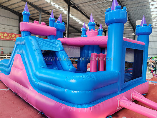 Indoor Play Large Inflatable Bounce House Games with Princess Frozen Theme and Slide