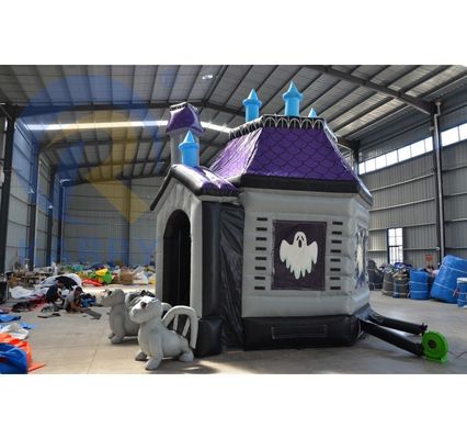 EN14960 Certified Inflatable Halloween Skull Arch Customized Haunted House Decoration