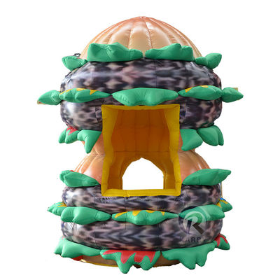Customized Inflatable Advertising Hamburger Model for Food Kiosk Directly Offered