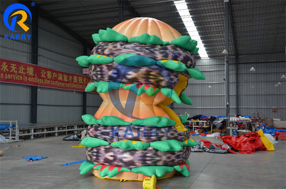 Customized Inflatable Advertising Hamburger Model for Food Kiosk Directly Offered