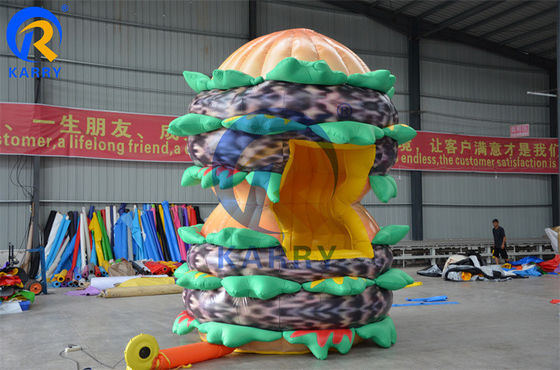 Customized Inflatable Advertising Hamburger Model for Food Kiosk Directly Offered