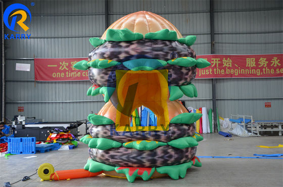 Customized Inflatable Advertising Hamburger Model for Food Kiosk Directly Offered