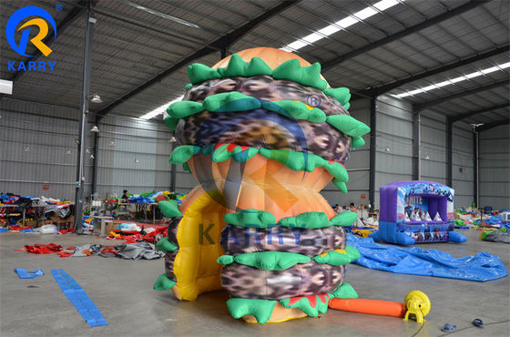 Customized Inflatable Advertising Hamburger Model for Food Kiosk Directly Offered