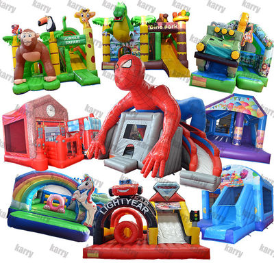 Hot Giant Spiderman Inflatable Bouncer Jump Castle for Portable Indoor and Outdoor Fun