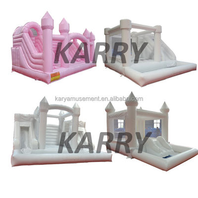 Hot Popular Toddler White Bounce House with Slide and Ball Pit Pool Customize Accepted