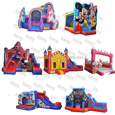 14 Years up Customized Mermaid Bounce House Castle Combo Slide Inflatables with Blower