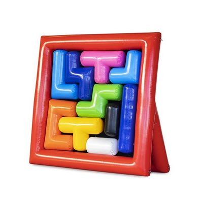 Interactive Inflatable Sports Game for Team Building Bouncer and Puzzle Challenge