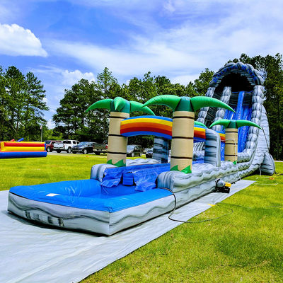 Sea/Air/Express Shipping Inflatable Water Park with Kids Splash Pool and Slip N Slide
