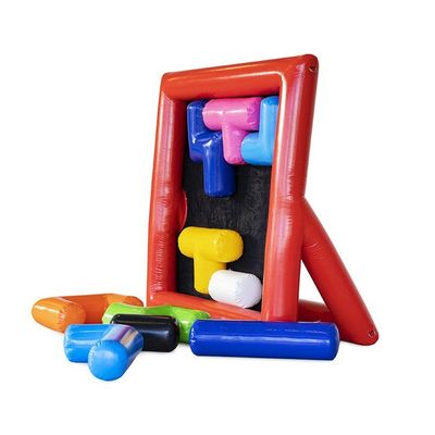 Interactive Inflatable Sports Game for Team Building Bouncer and Puzzle Challenge