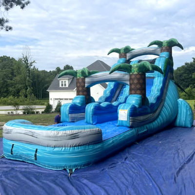 Summer Fun Guaranteed Commercial Rental PVC Water Park with Kids Splash Pool and Air Jumping