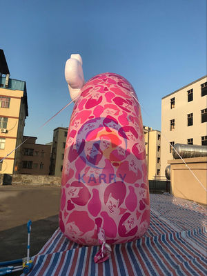 Outdoor Advertising Inflatable Entrance Arch with Custom Pink Design and Printing