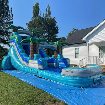 Summer Fun Guaranteed Commercial Rental PVC Water Park with Kids Splash Pool and Air Jumping