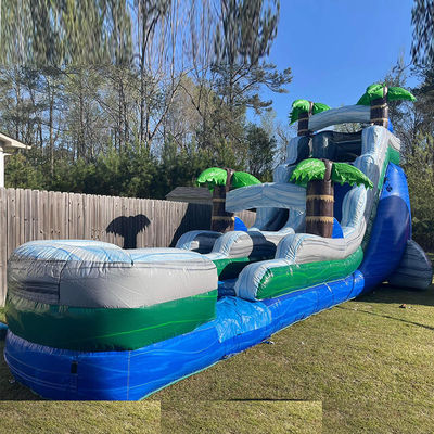 Adult Size Inflatables Jumper PVC Inflatable Air Jumping Slides Combo with Splash Pool