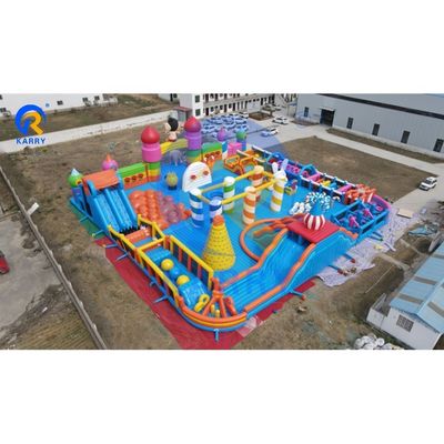 Outdoor Inflatable Amusement Park for Children Commercial PVC Tarpaulin Obstacle Course