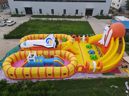 Summer Water Park Fun Unisex Large Inflatable Polar Bear Playground for Outdoor Games