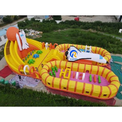 Summer Water Park Fun Unisex Large Inflatable Polar Bear Playground for Outdoor Games