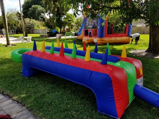 Colorful Inflatable Table Air Ball for Interactive Hot Potato Game at Party Rental