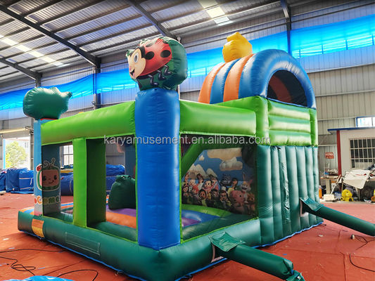CE/EN71/EN14960 Certified Cocomelon Theme Kids Party Trampoline Bouncer with Slide