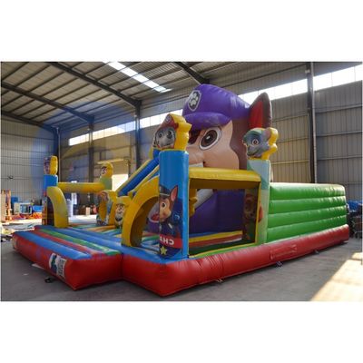 PORTABLE Yellow Inflatable Castle Slide Water Park Bouncers for Jumping Entertainment
